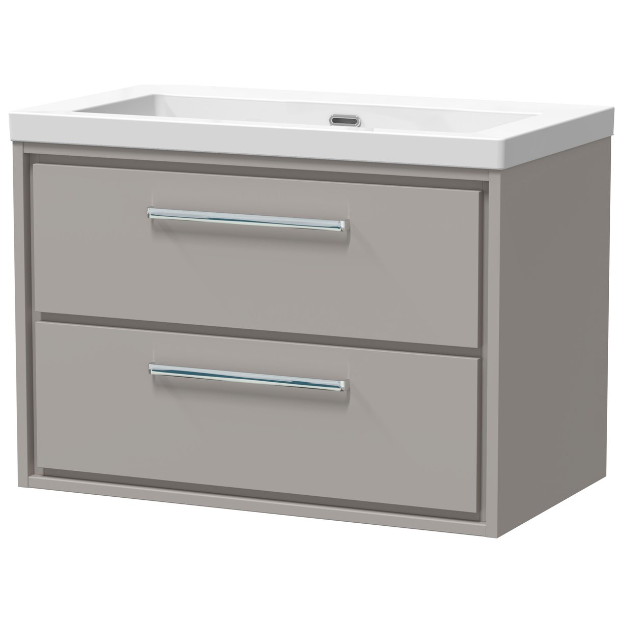 800 WH 2-Drawer Unit Contemp Basin 0TH - Pebble Grey