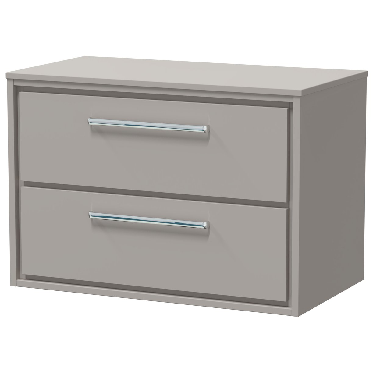 800 WH 2-Drawer Unit & Worktop - Pebble Grey