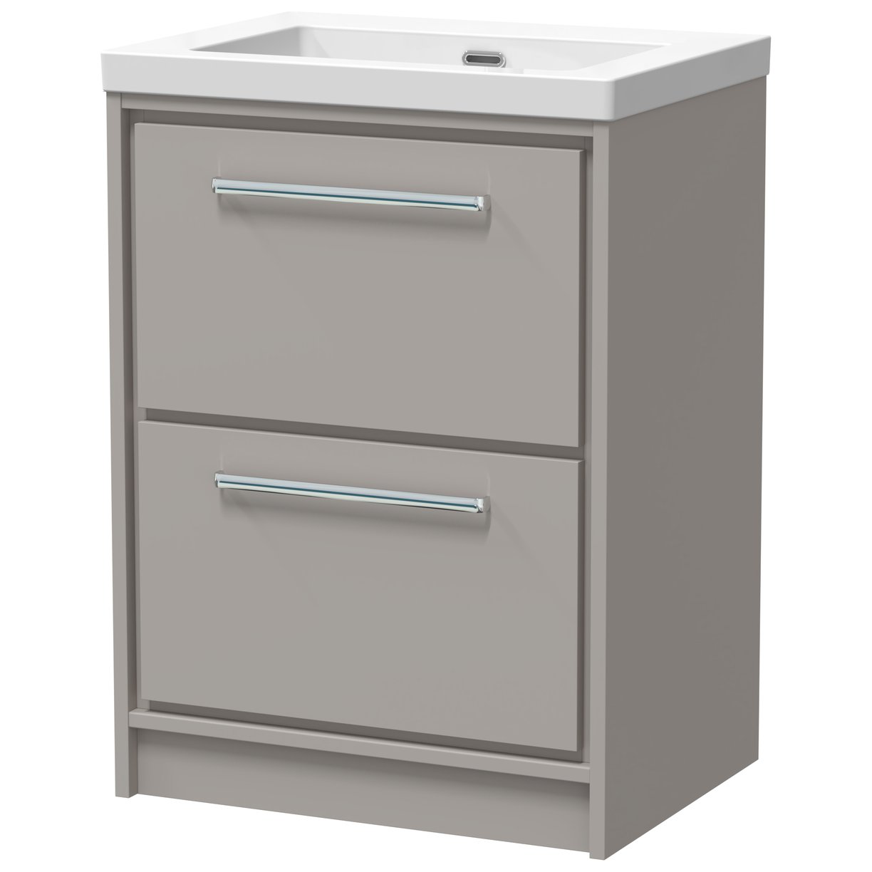 600 FS 2-Drawer Unit Contemp Basin 0TH - Pebble Grey