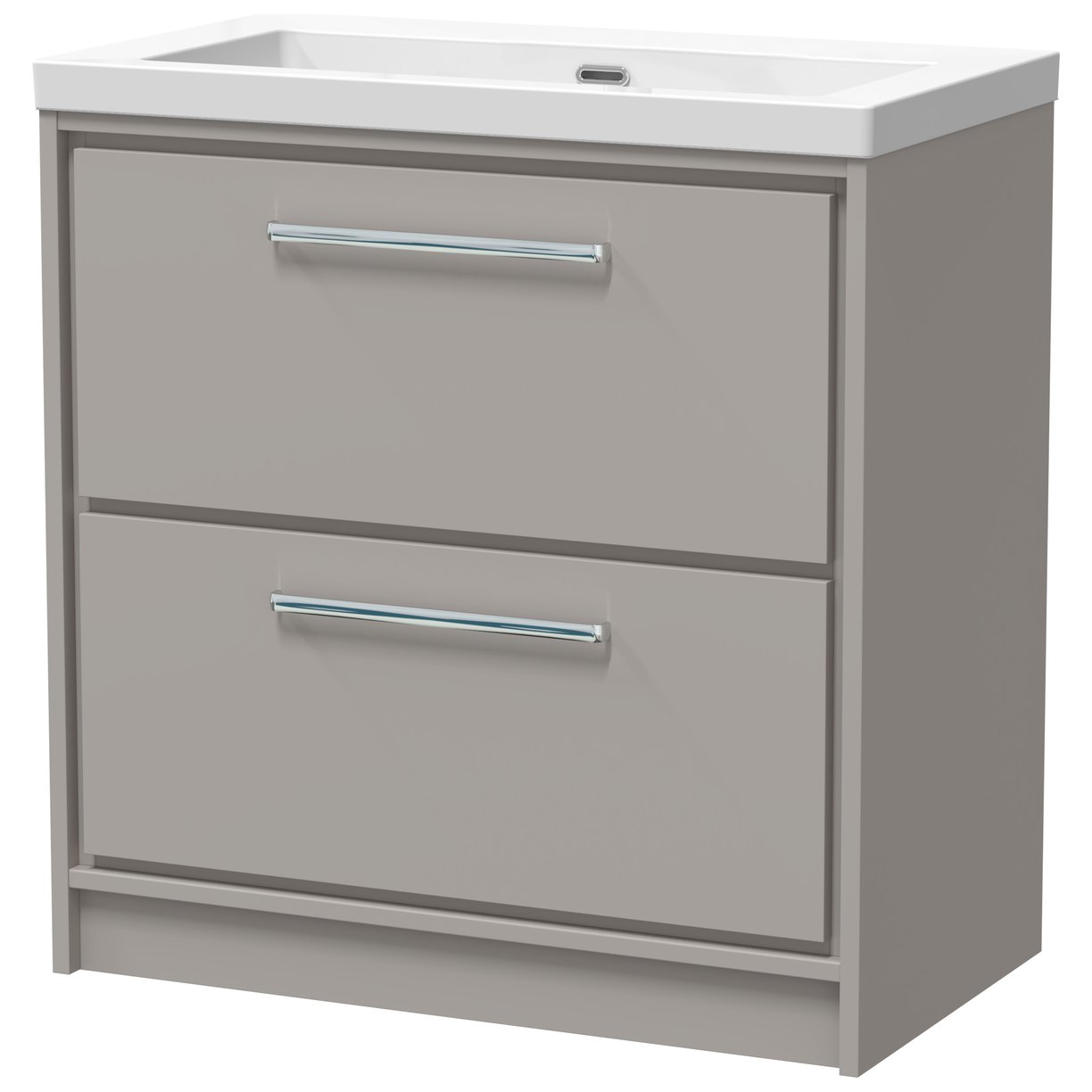 800 FS 2-Drawer Unit Contemp Basin 0TH - Pebble Grey