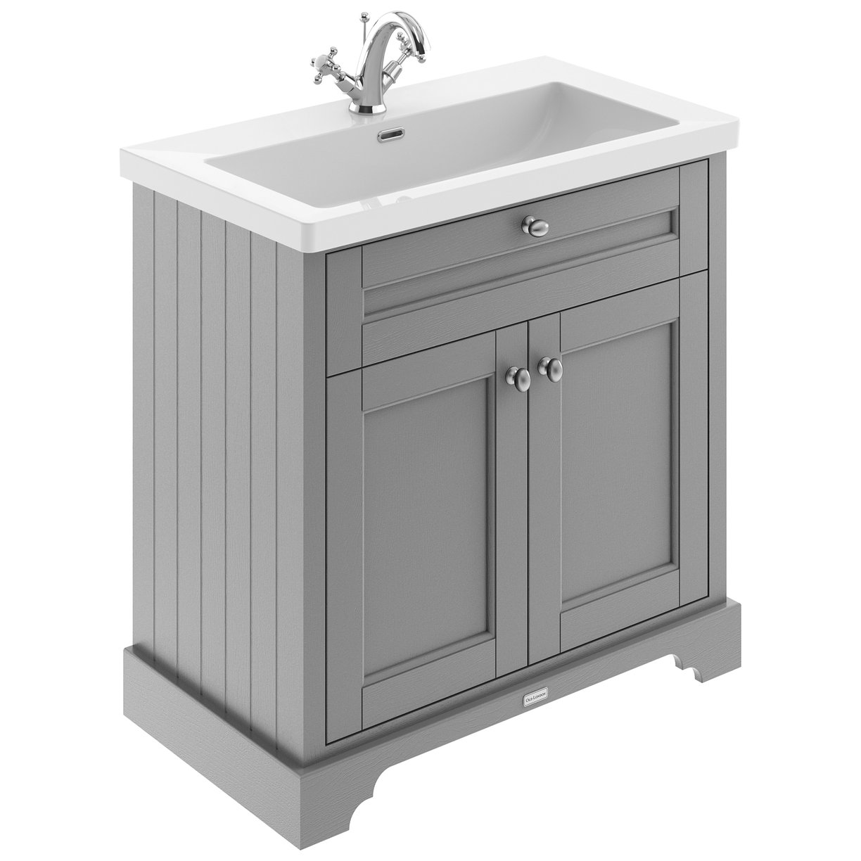800 2-Door Unit & Contemporary Basin 1TH - Storm Grey