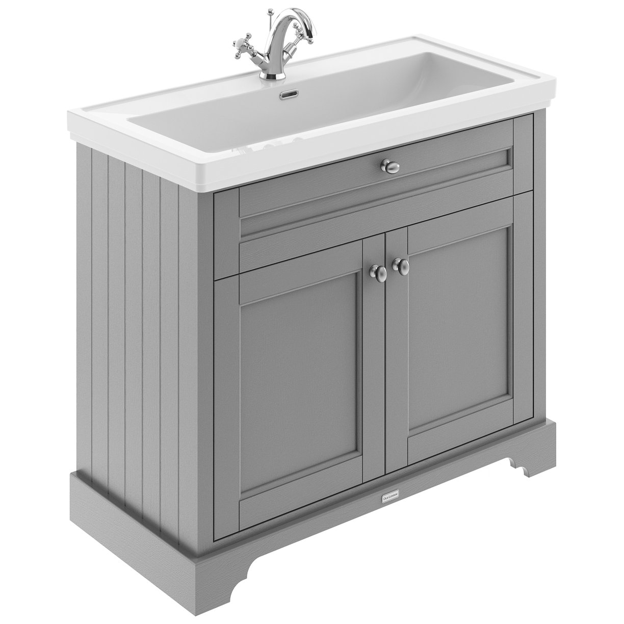 Classic Basin with Old London 2-Door Unit 1TH - Storm Grey