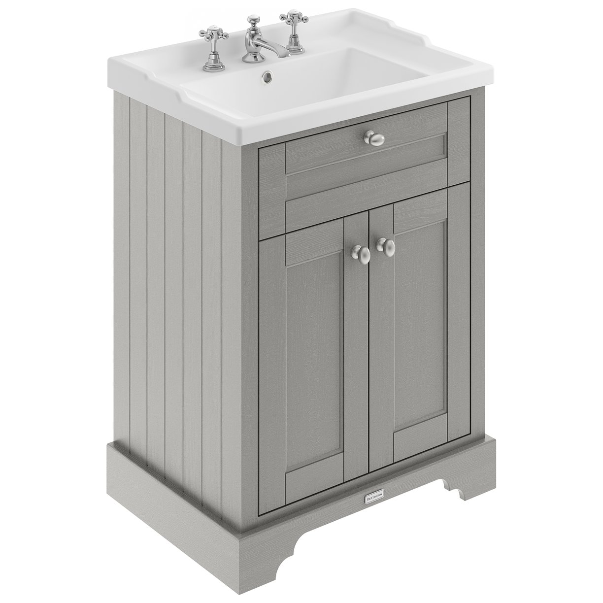 600Mm Cabinet & Basin (3Th) - Storm Grey