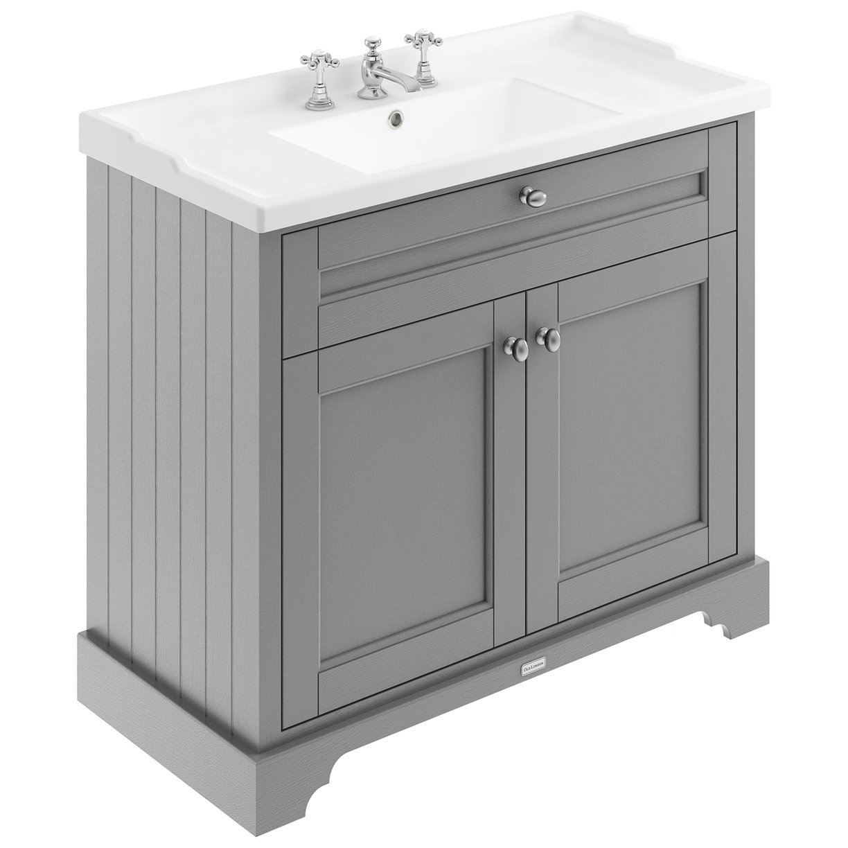 1000Mm Cabinet & Basin (3Th) - Storm Grey