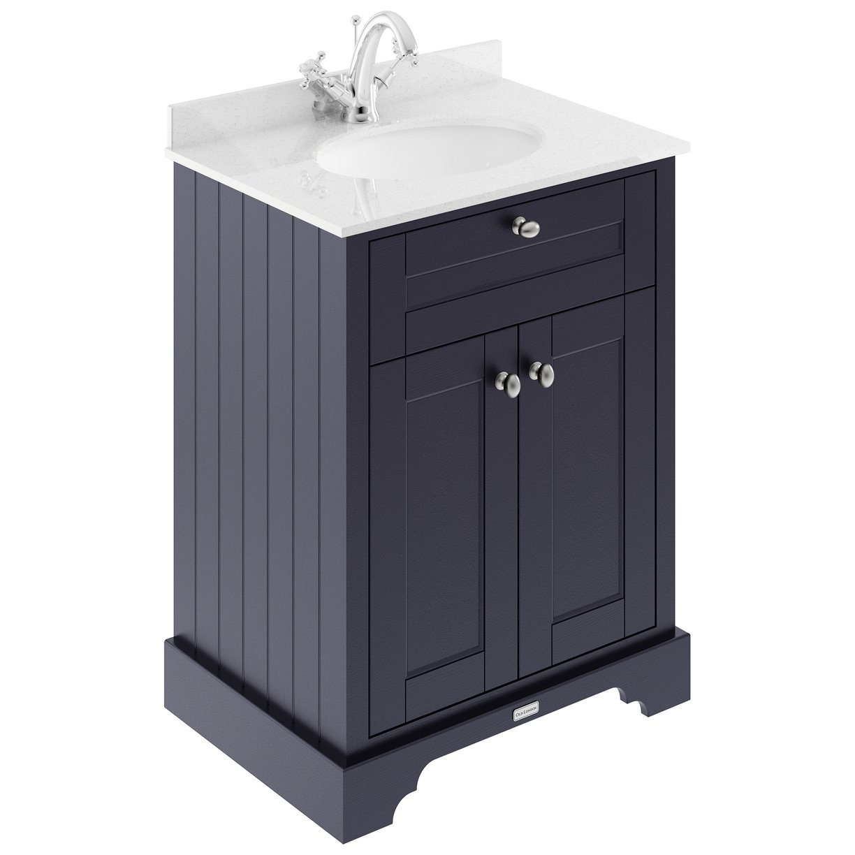 600Mm Cabinet & Marble Top (1Th) - Twilight Blue