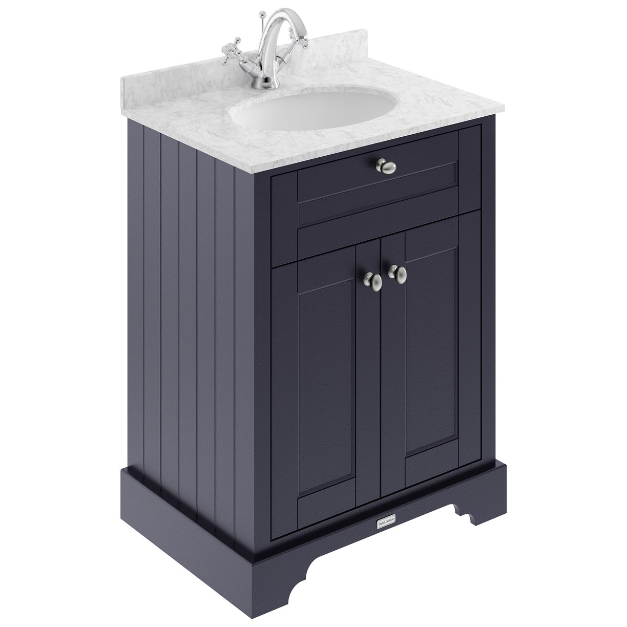 600Mm Cabinet & Marble Top (1Th) - Twilight Blue