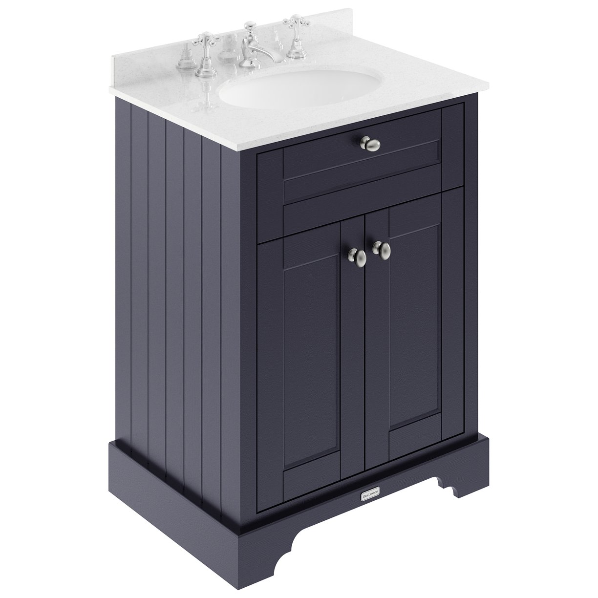 600Mm Cabinet & Marble Top (3Th) - Twilight Blue