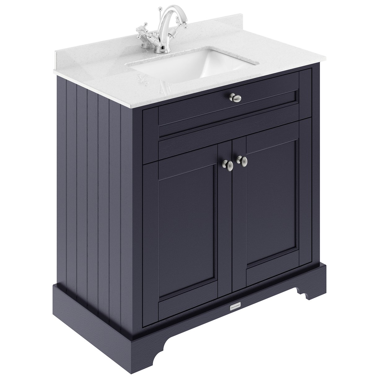 800 2-Door Unit & Square Marble Top 1Th - Twilight Blue
