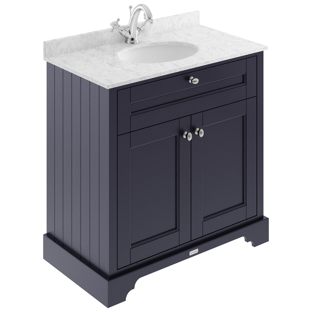 800Mm Cabinet & Marble Top (1Th) - Twilight Blue