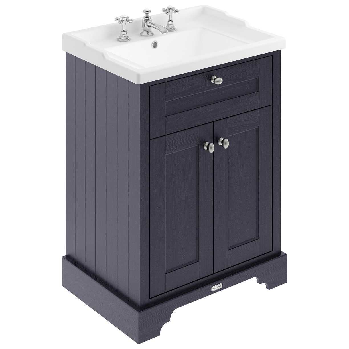 600Mm Cabinet & Basin (3Th) - Twilight Blue
