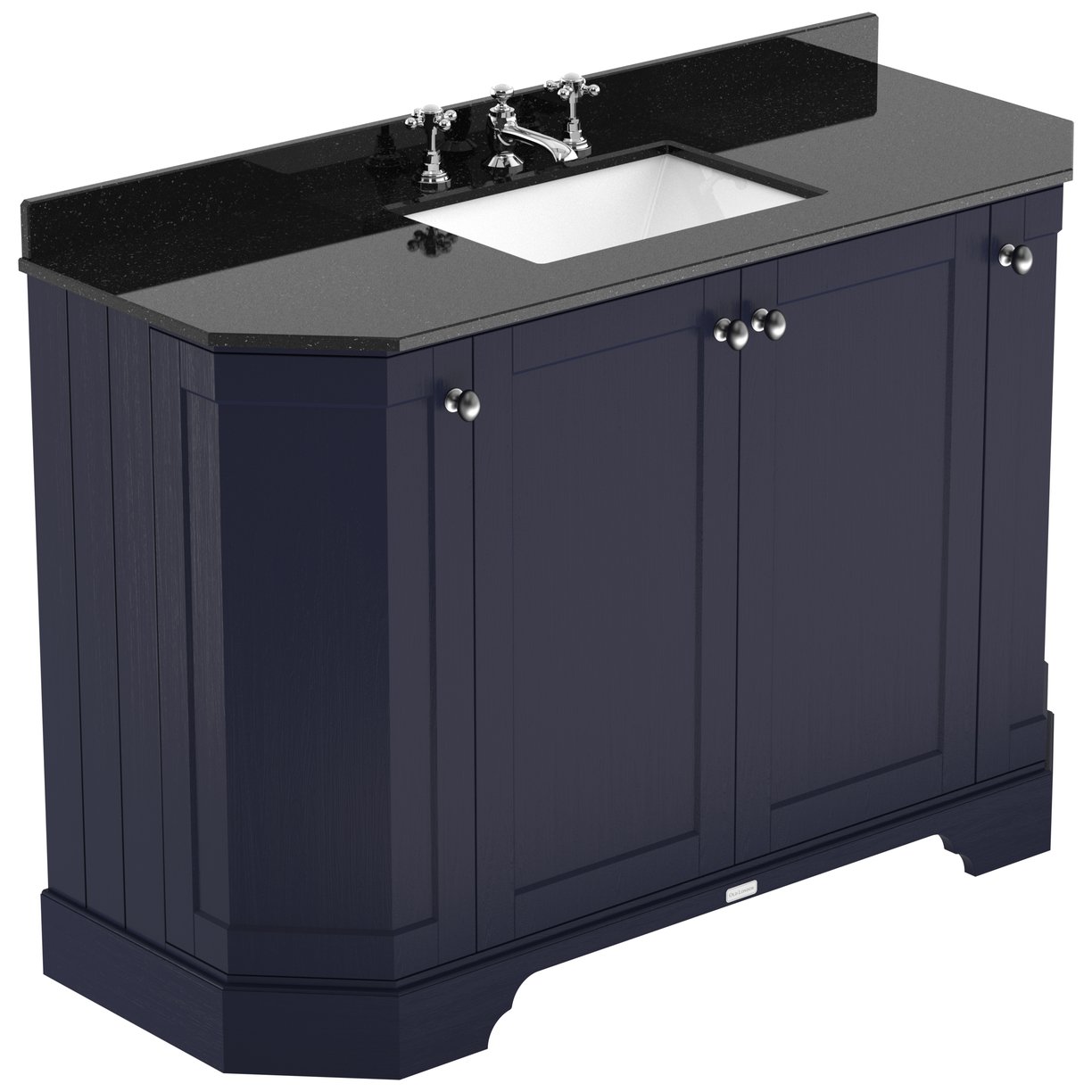 1200 4-Door Angled Unit & Marble Top 3TH - Twilight Blue