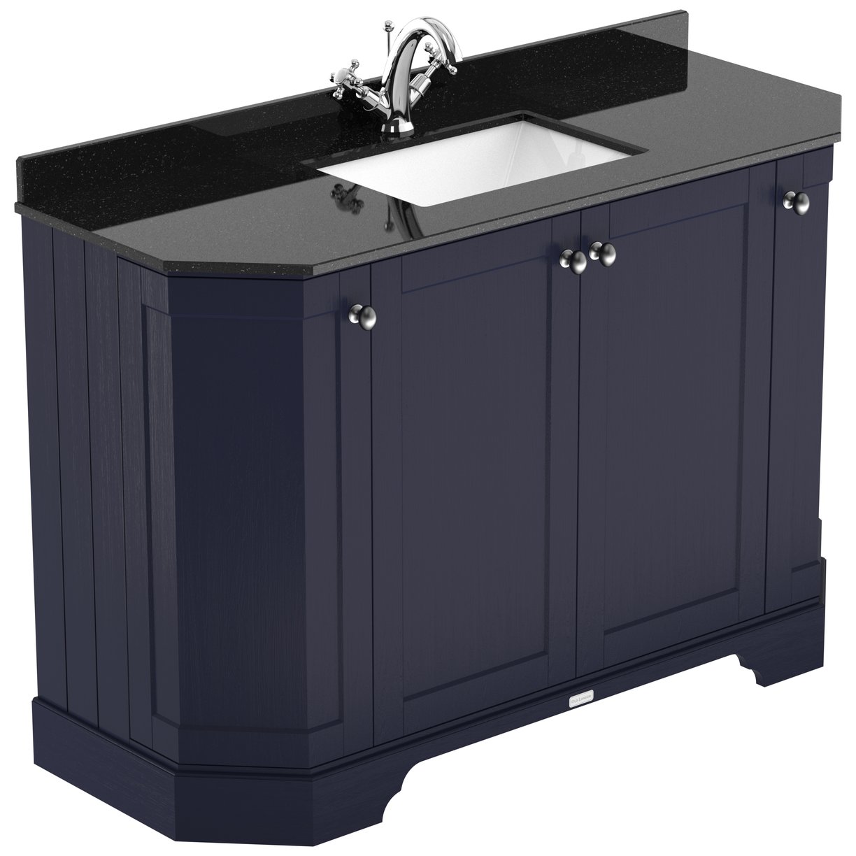 1200 4-Door Angled Unit & Marble Top 1TH - Twilight Blue