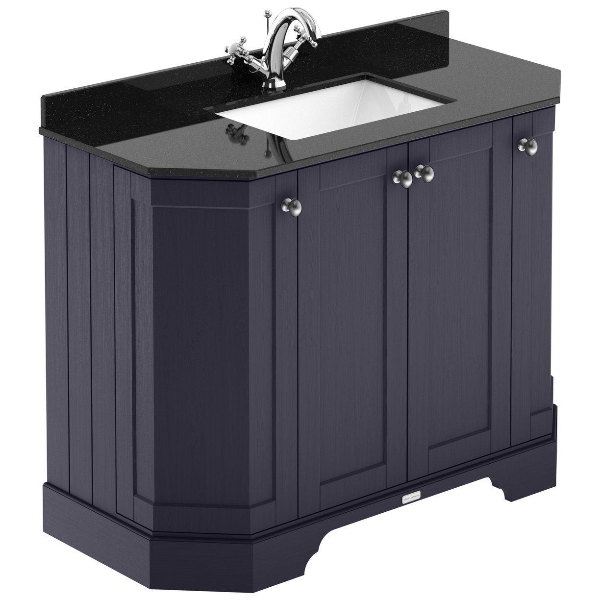 1000 4-Door Angled Unit & Marble Top 1TH - Twilight Blue