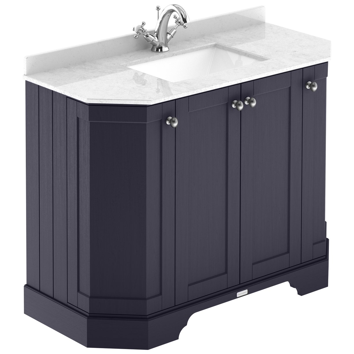1000 4-Door Angled Unit & Marble Top 1Th - Twilight Blue