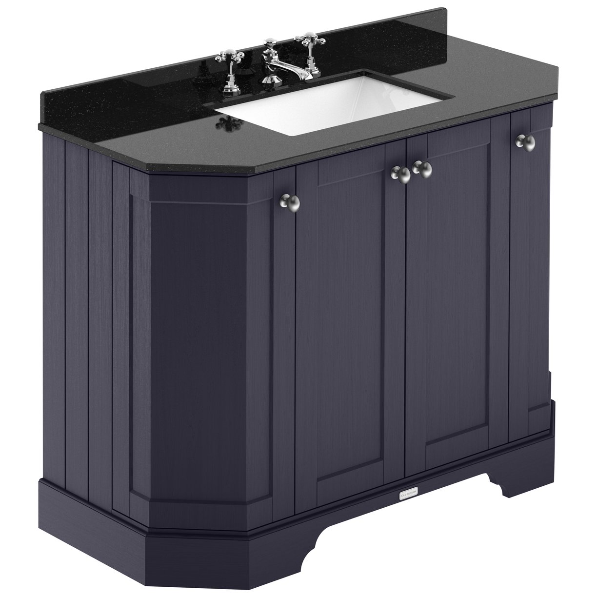 1000 4-Door Angled Unit & Marble Top 3TH - Twilight Blue