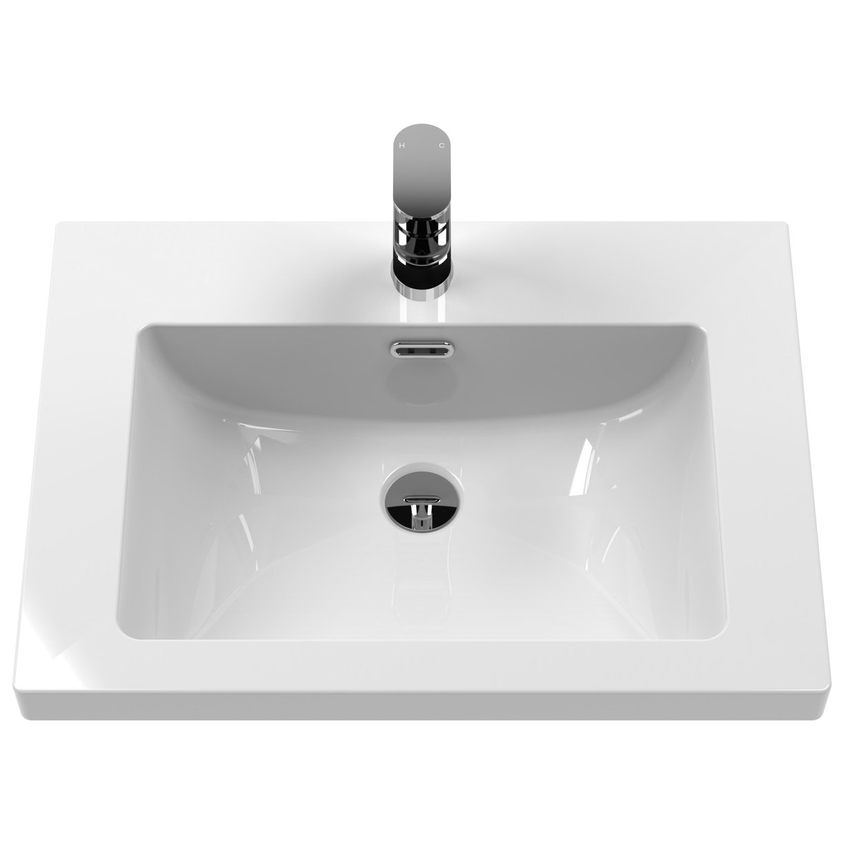 600 2-Door Unit & Contemporary Basin 1TH - Timeless Sand