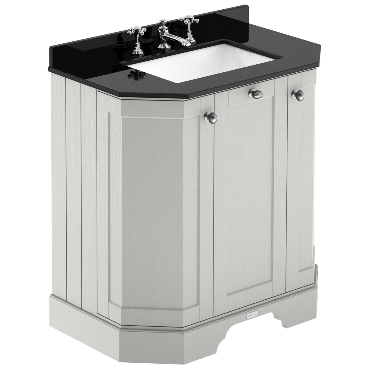750 3-Door Angled Unit & Marble Top 3TH  - Timeless Sand