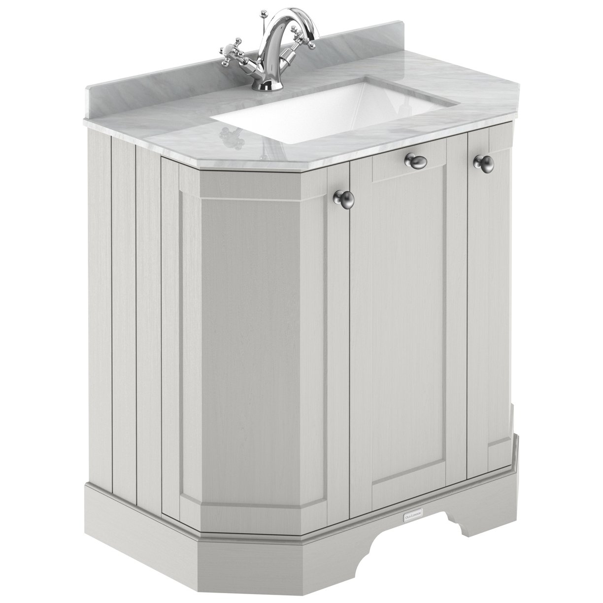 750 3-Door Angled Unit & Marble Top 1Th  - Timeless Sand