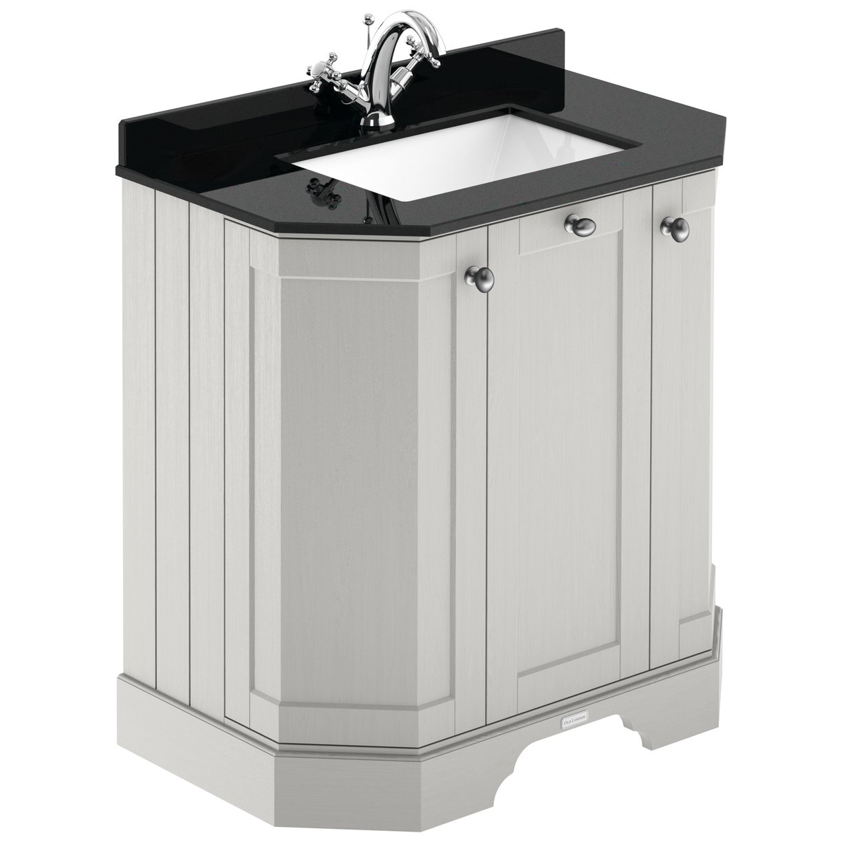 750 3-Door Angled Unit & Marble Top 1TH  - Timeless Sand