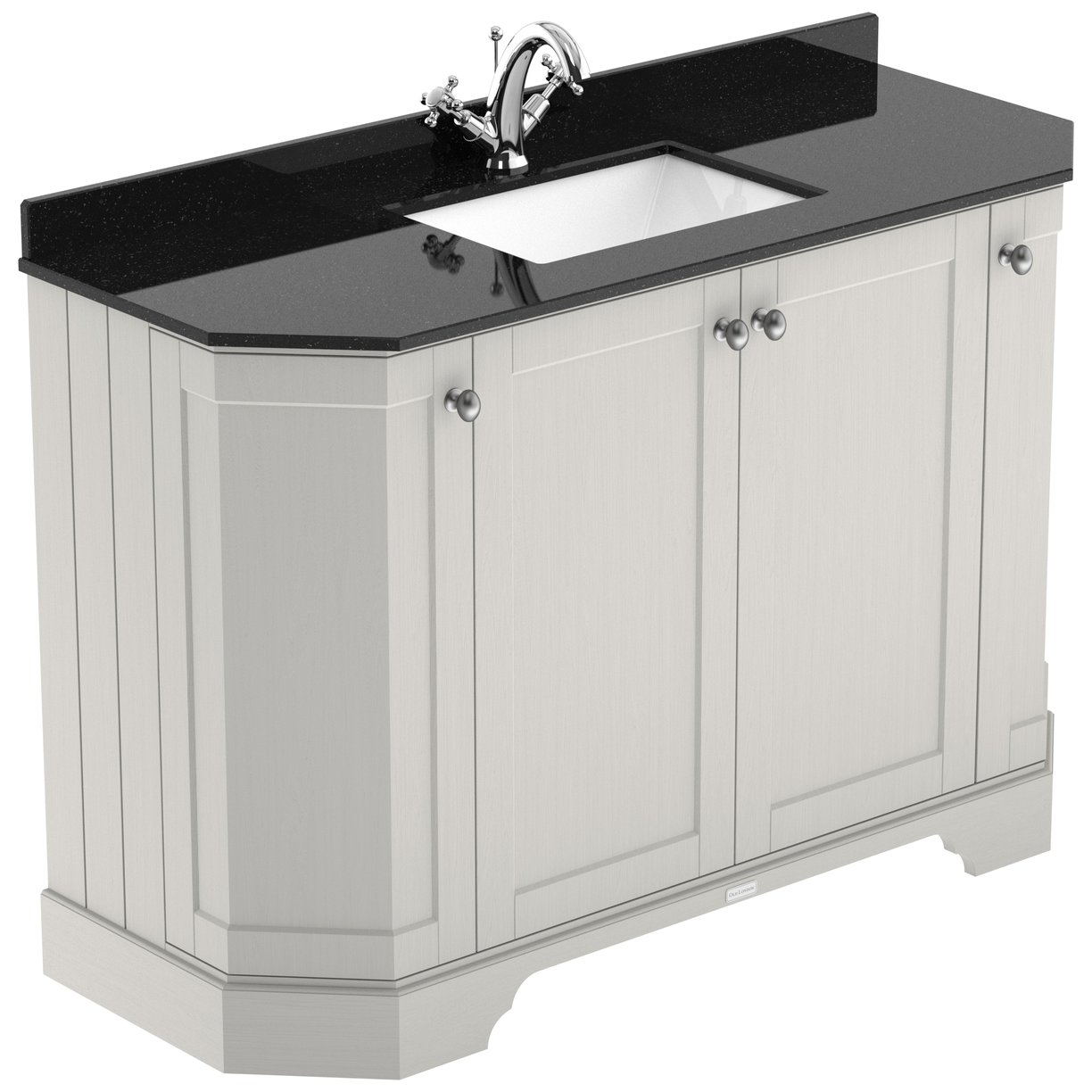 1200 4-Door Angled Unit & Marble Top 1TH - Timeless Sand