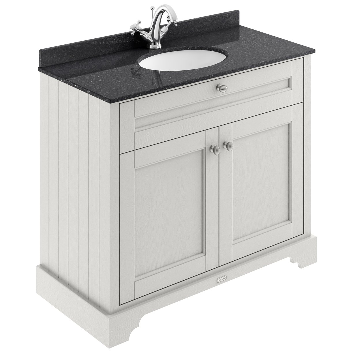 1000mm Cabinet & Marble Top (1TH) - Timeless Sand