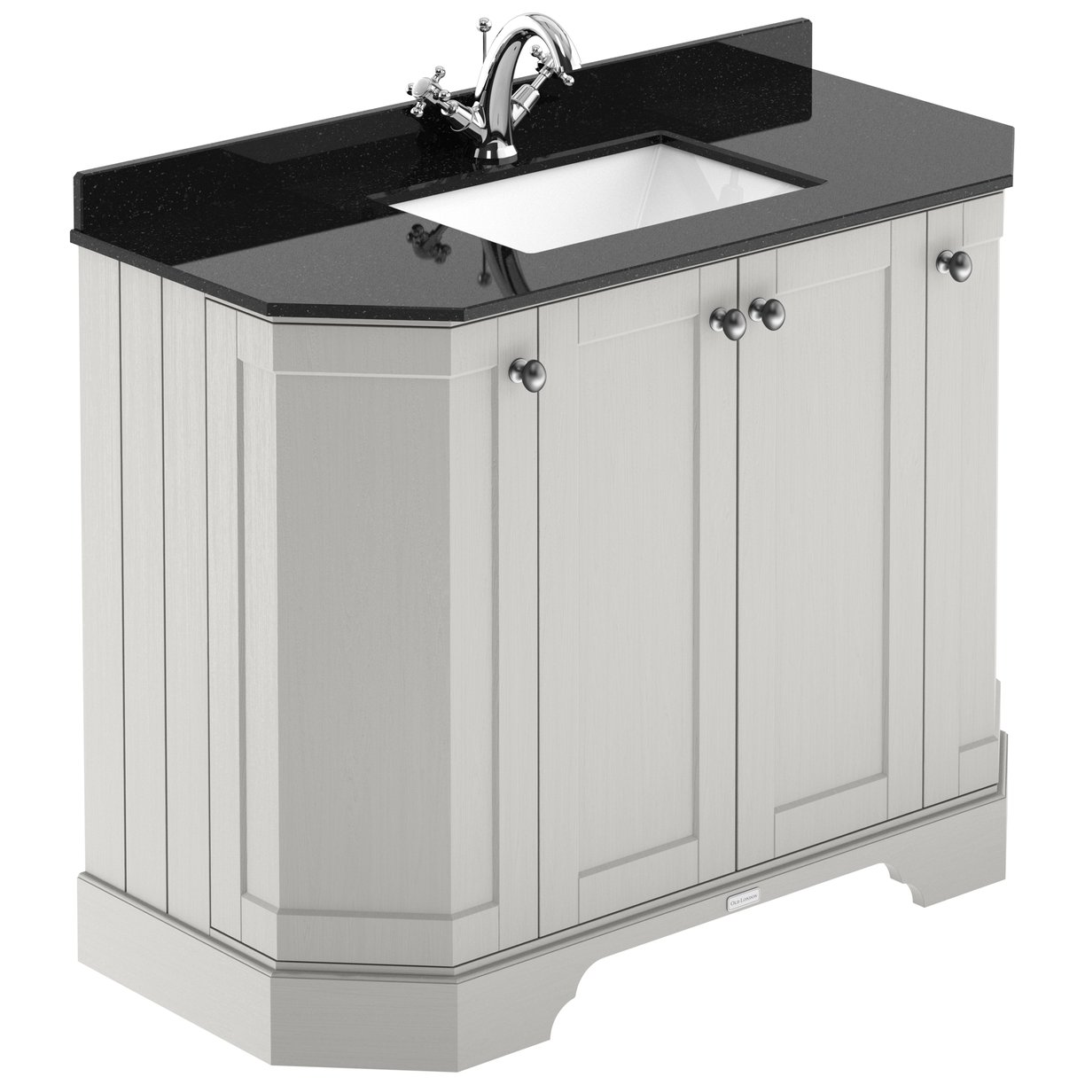 1000 4-Door Angled Unit & Marble Top 1TH - Timeless Sand