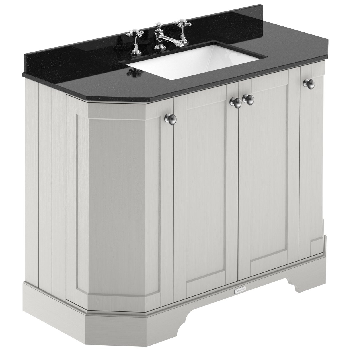 1000 4-Door Angled Unit & Marble Top 3TH - Timeless Sand