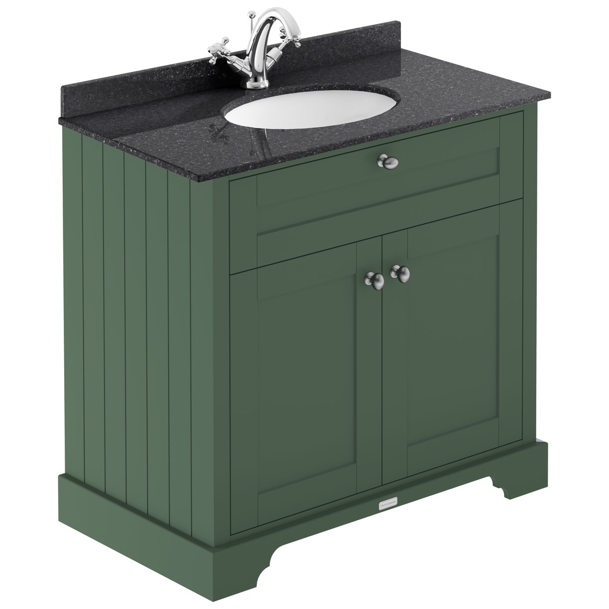 800mm Cabinet & Marble Top (1TH) - Hunter Green