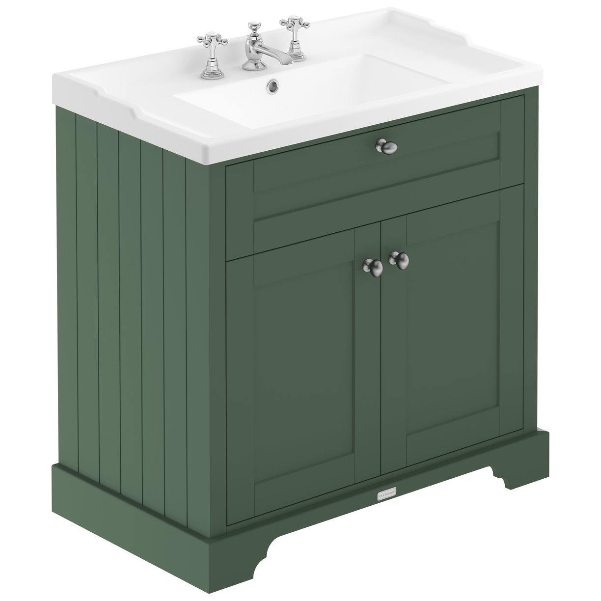 800Mm Cabinet & Basin (3Th) - Hunter Green