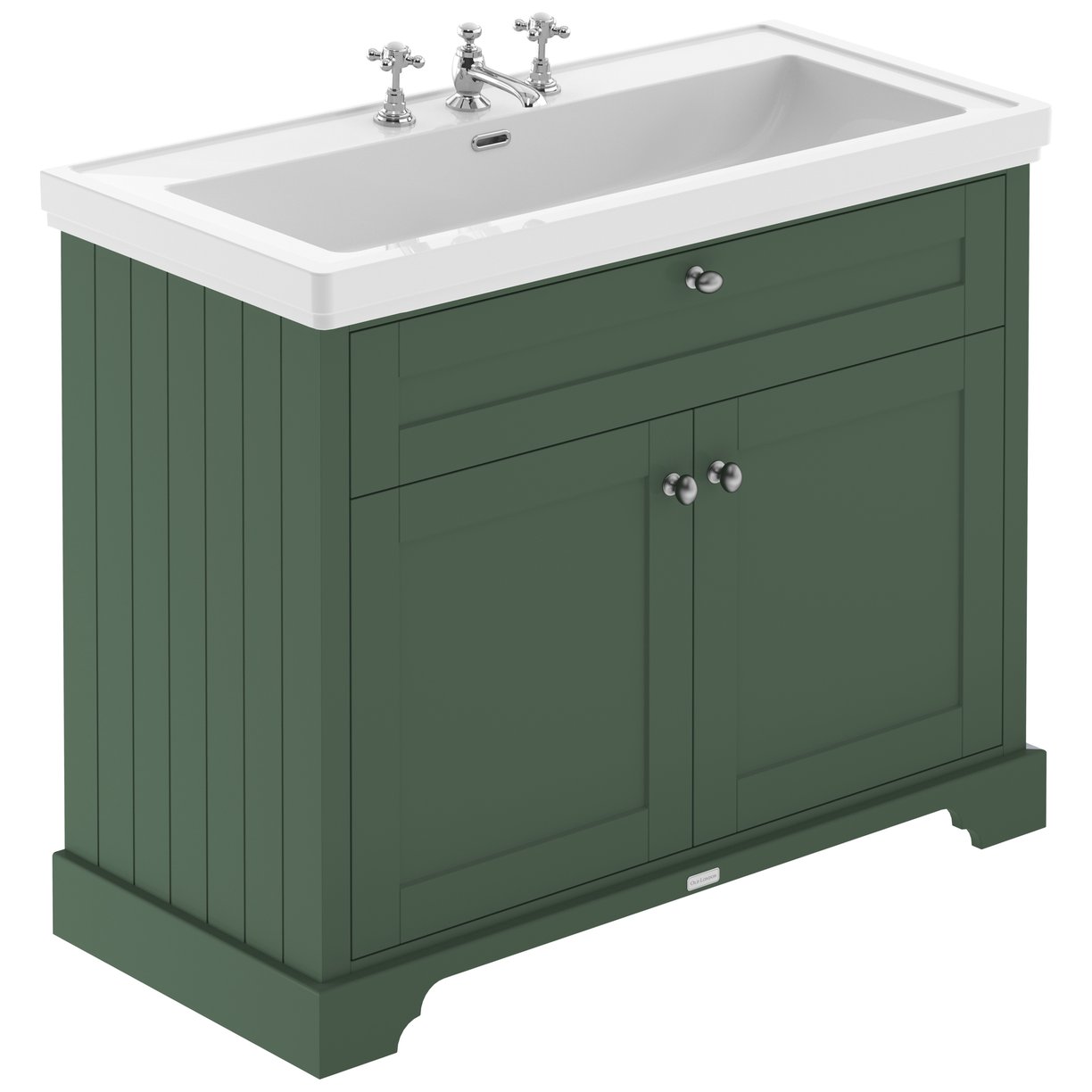Classic Basin with Old London 2-Door Unit 3TH - Hunter Green