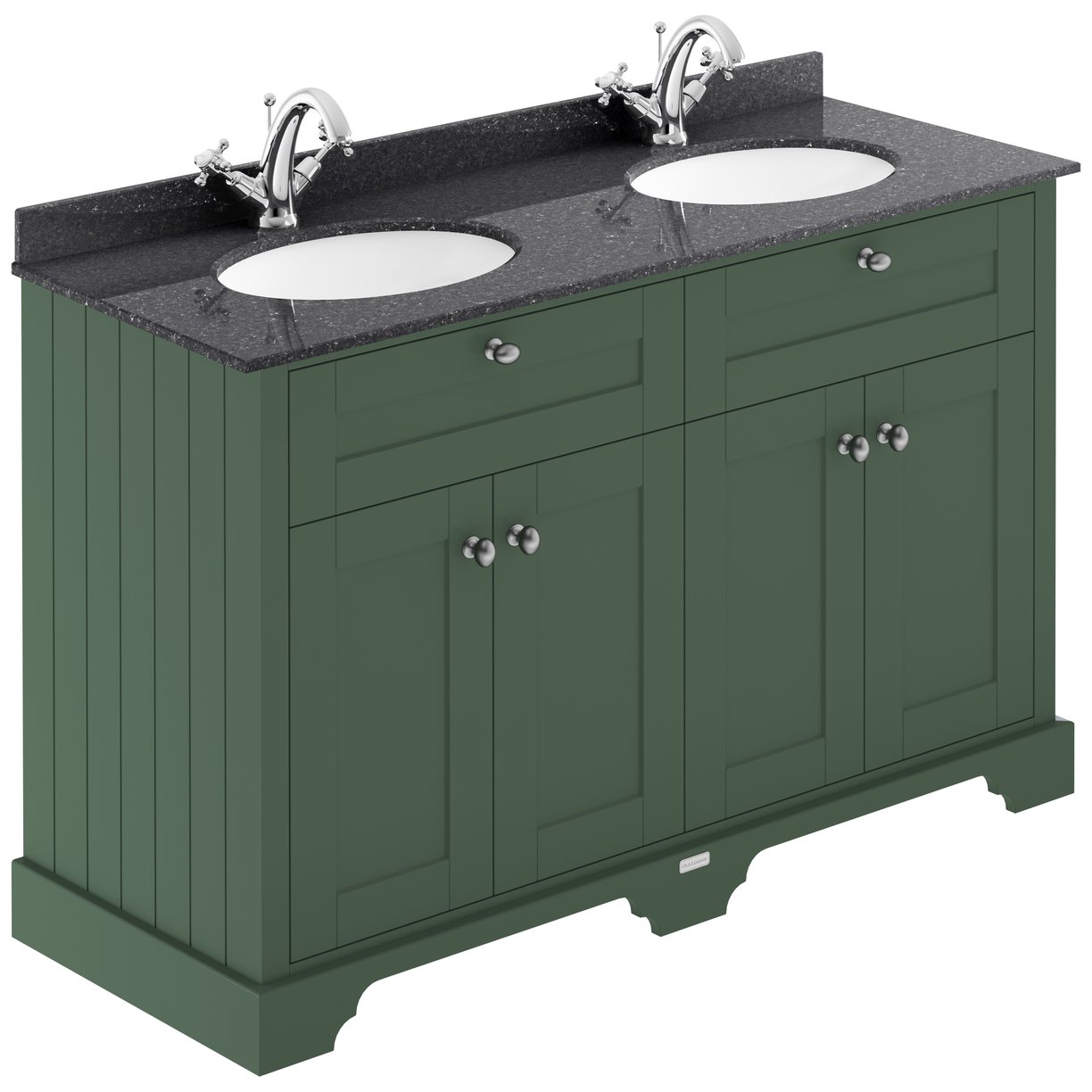 1200mm Cabinet & Double Marble Top (1TH) - Hunter Green