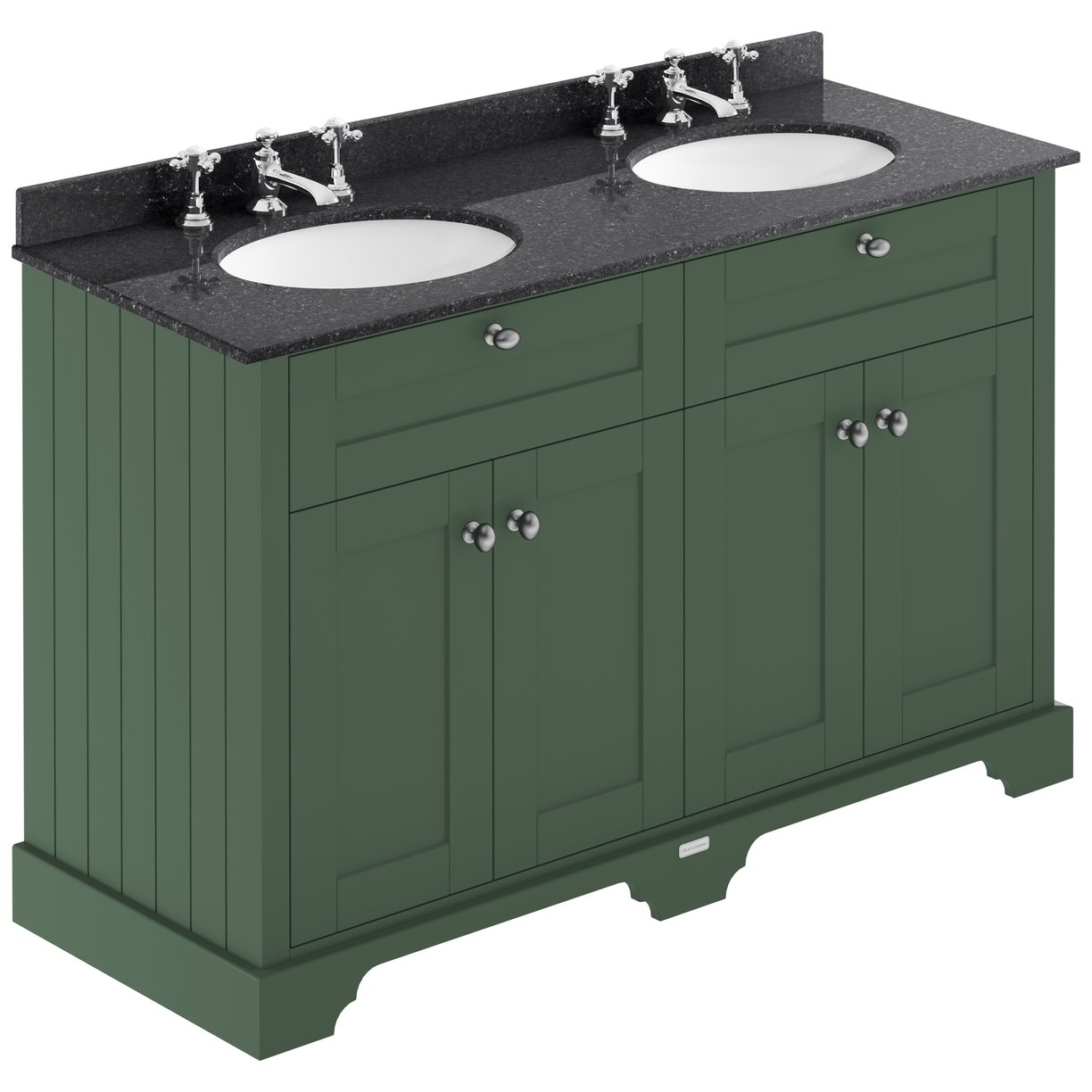 1200mm Cabinet & Double Marble Top (3TH) - Hunter Green