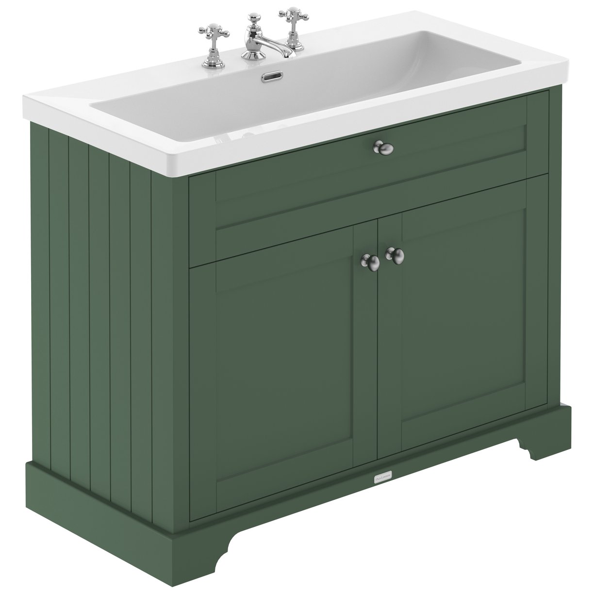 1000 2-Door Unit & Contemporary Basin 3T - Hunter Green