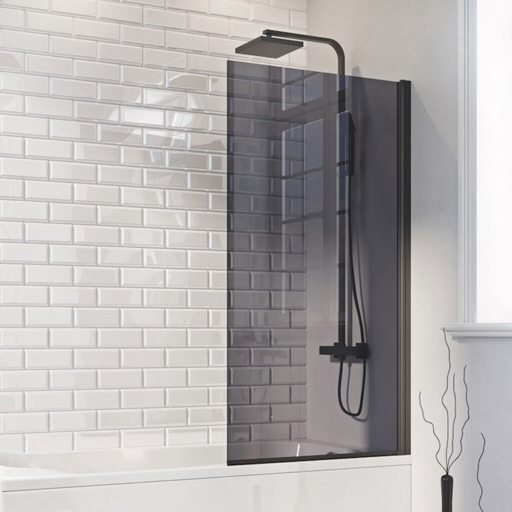 MOQ S6 MONO 6mm Square Edge Bath Screen 1400 x 600mm