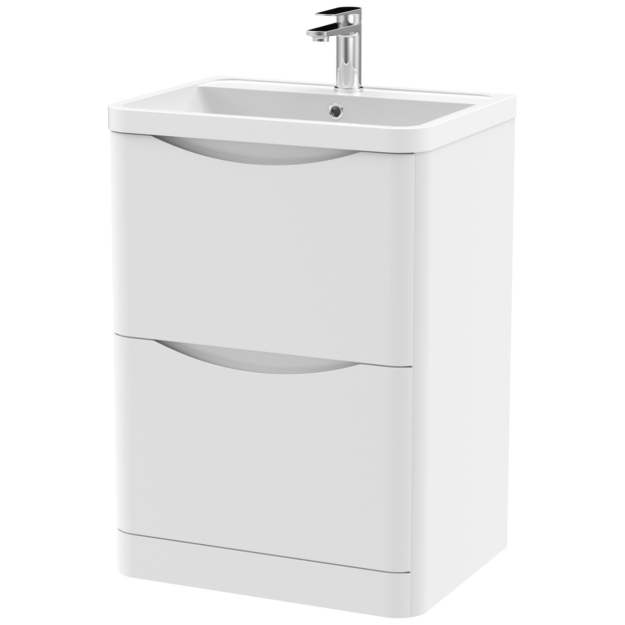 600 F/S 2-Drawer Unit & Polymarble Basin