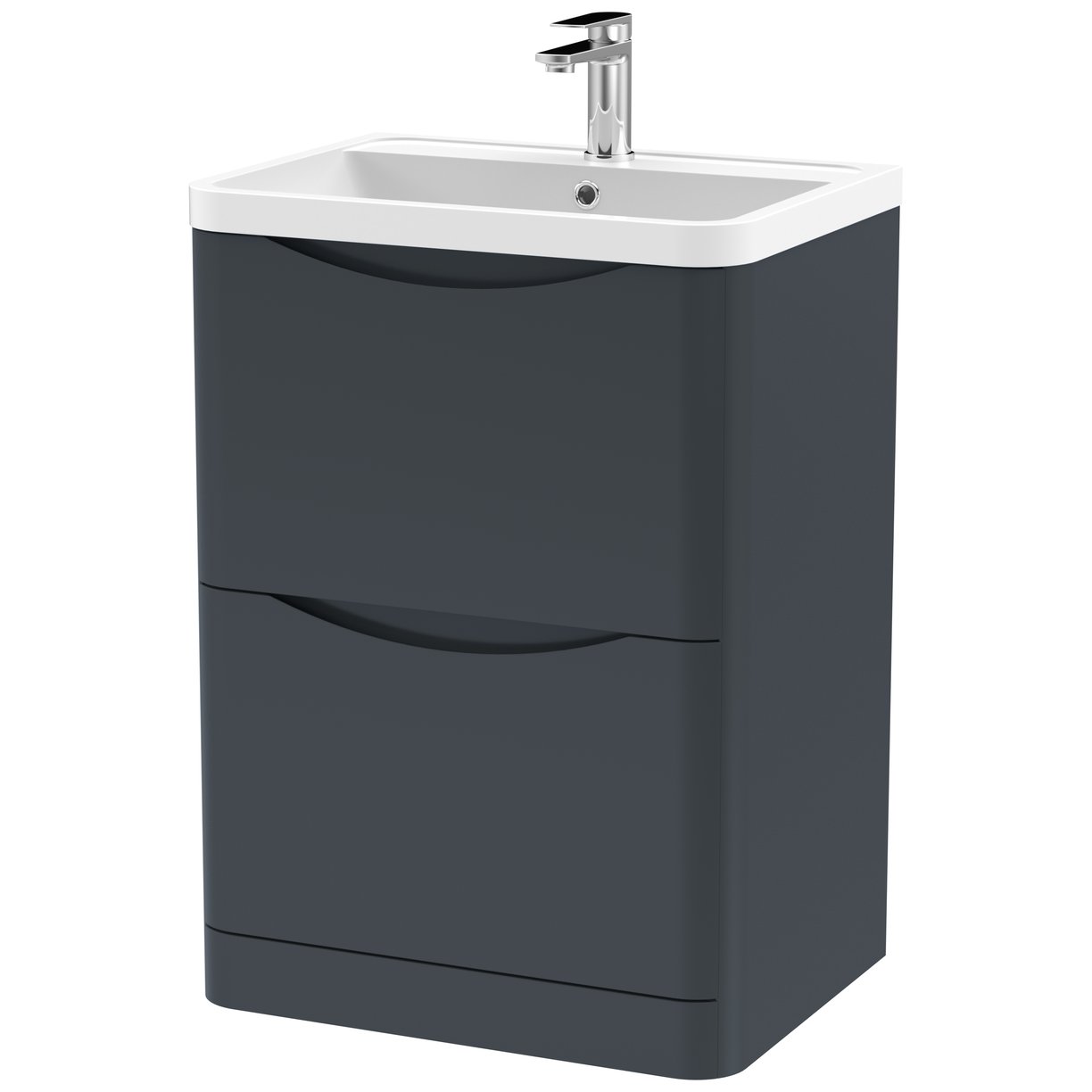 600 F/S 2-Drawer Unit & Polymarble Basin