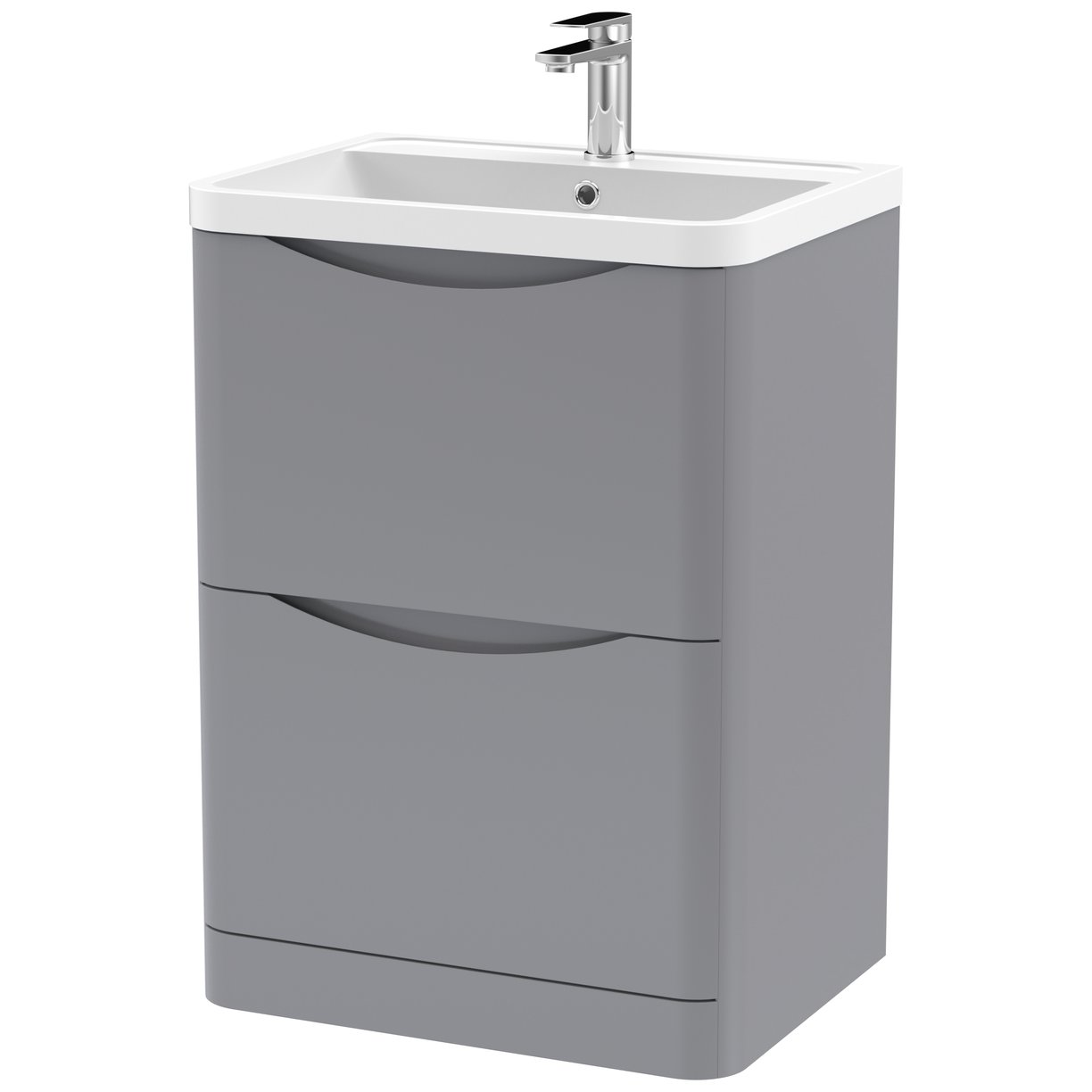 600 F/S 2-Drawer Unit & Polymarble Basin
