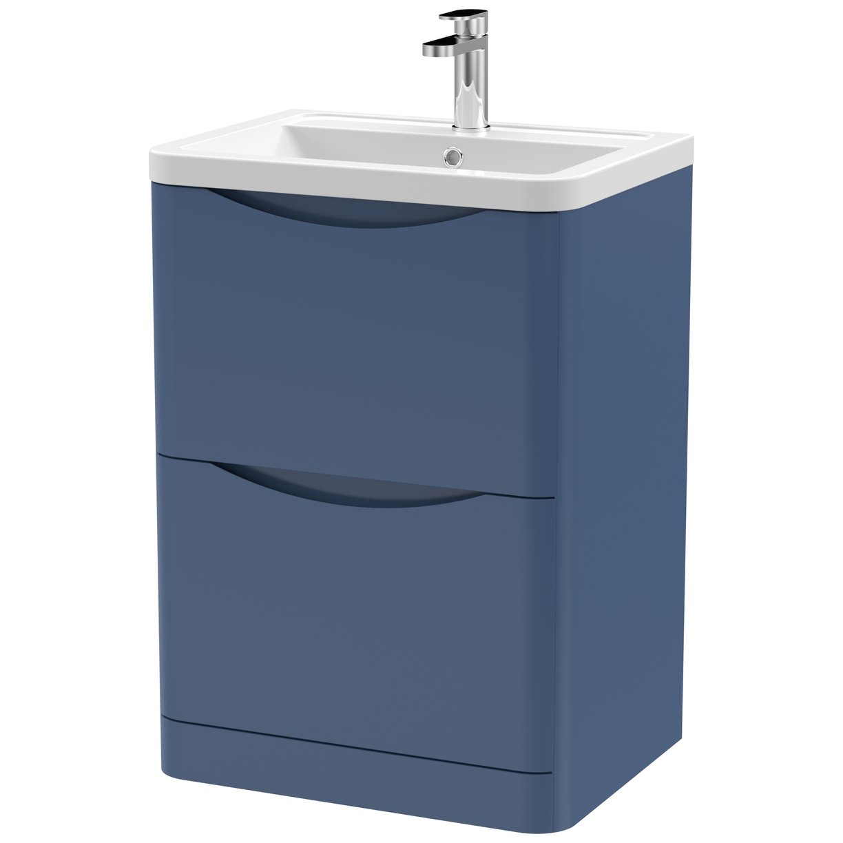 600 F/S 2-Drawer Unit & Ceramic Basin