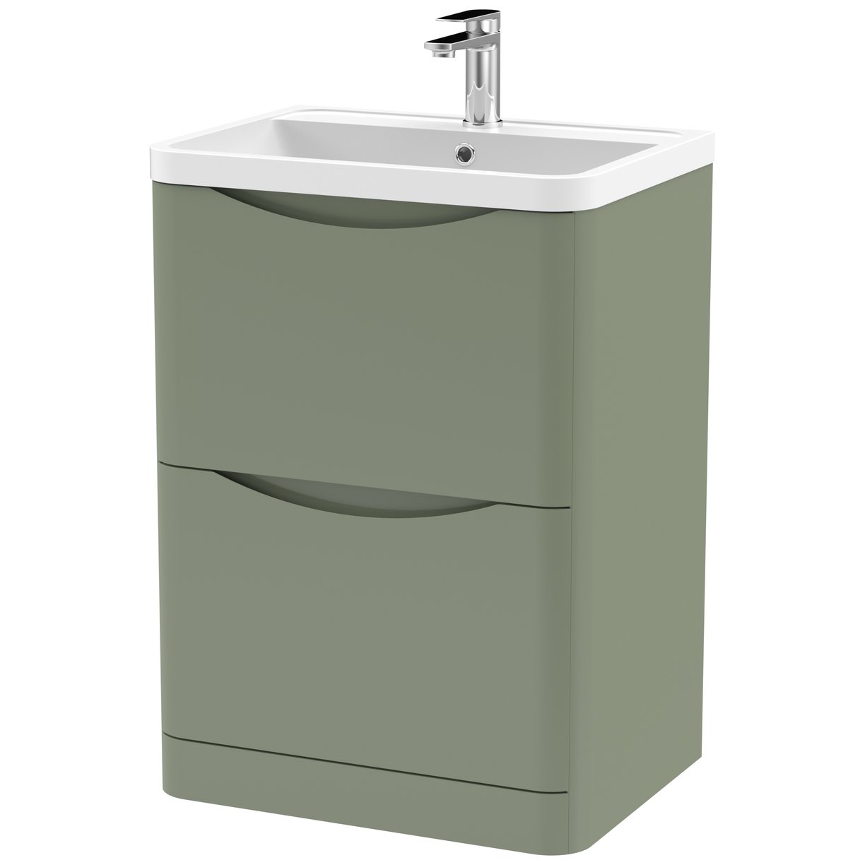 600 F/S 2-Drawer Unit & Polymarble Basin