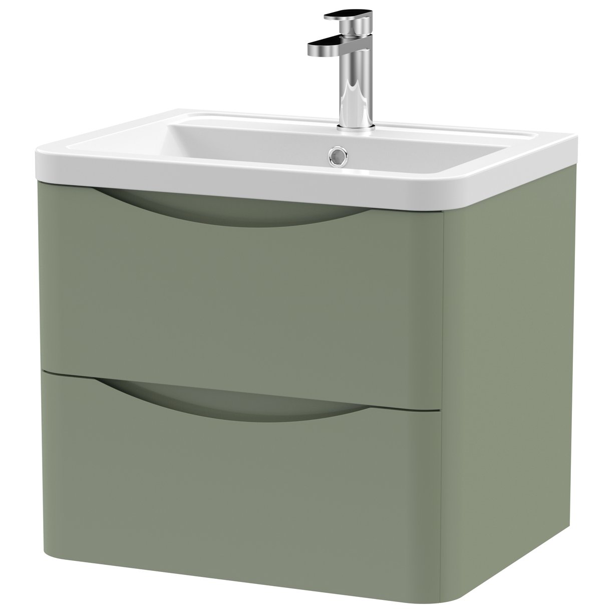 600 W/H 2-Drawer Unit & Ceramic Basin