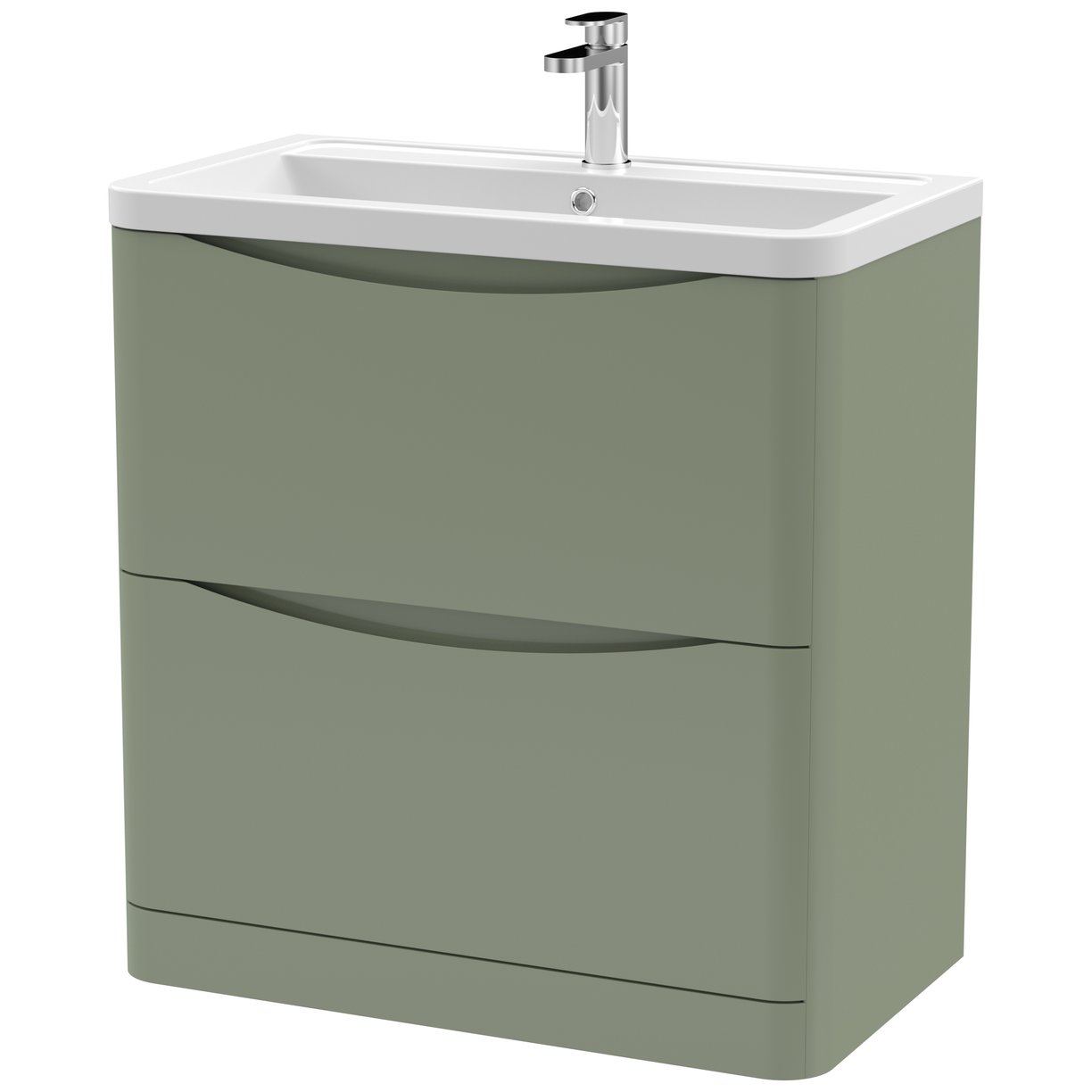 800 F/S 2-Drawer Unit & Ceramic Basin