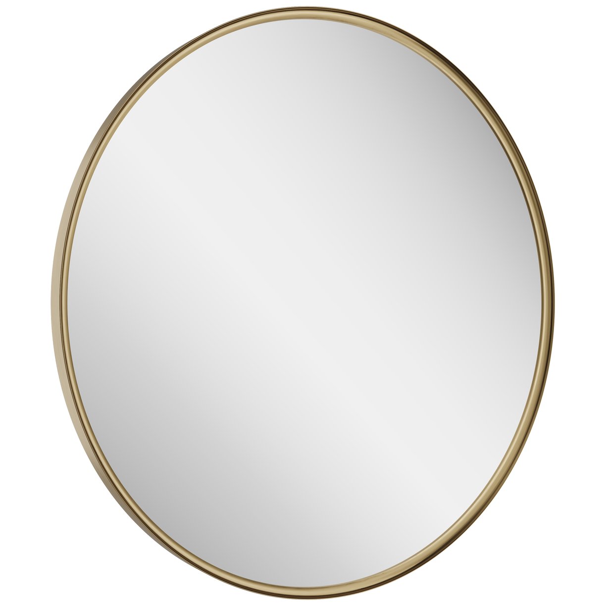MOQ Macie 600 LED Round Mirror Brushed Brass