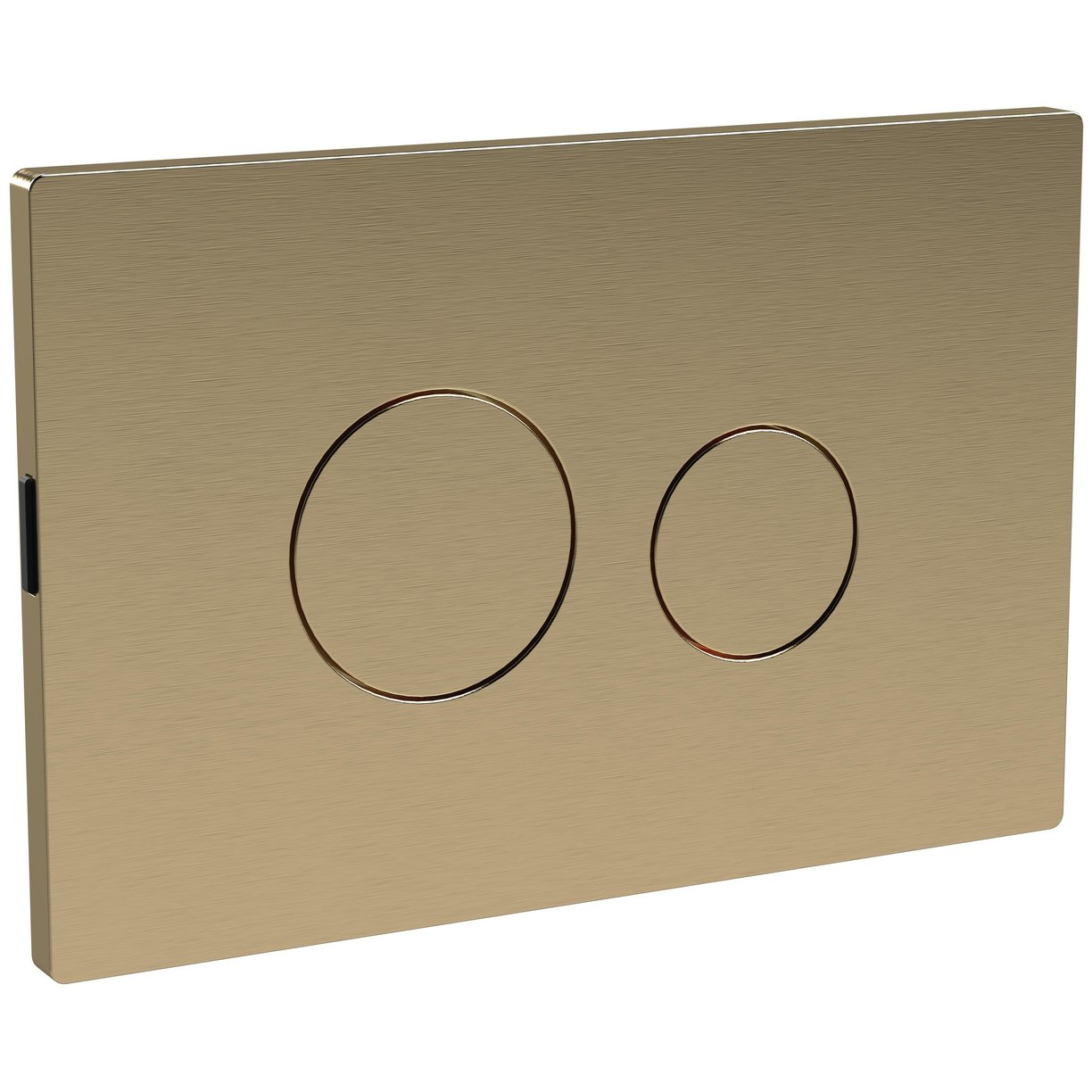 Round Plate For Pneumatic Dual Flush - Brushed Brass