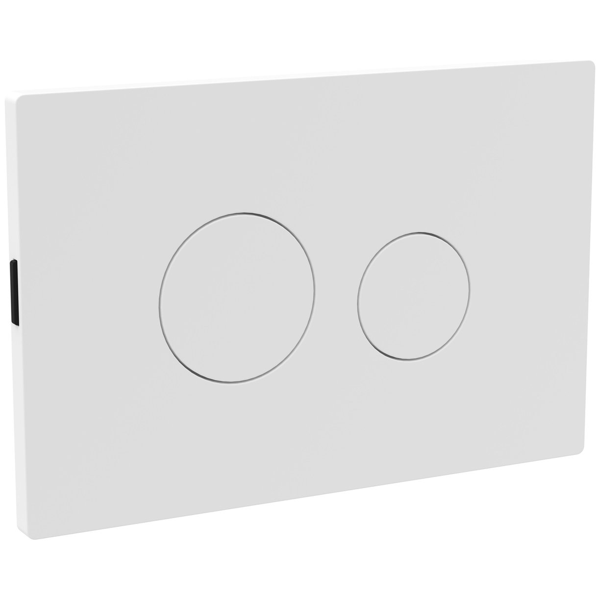 Round Plate For Pneumatic Dual Flush - Matt White