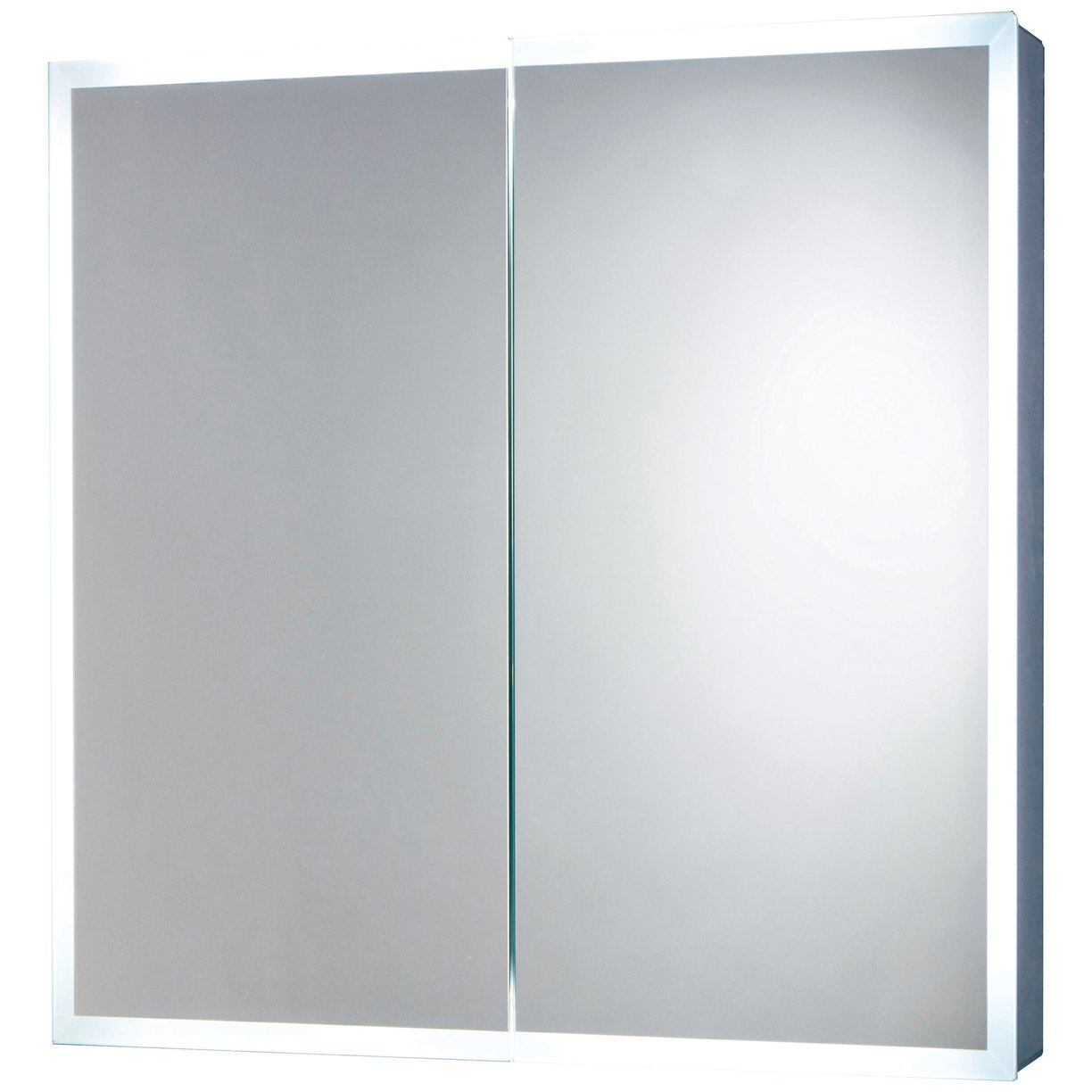 MOQ Mia LED Mirror Cabinet W/Demister Pad & Shaver Socket 600 x 700mm