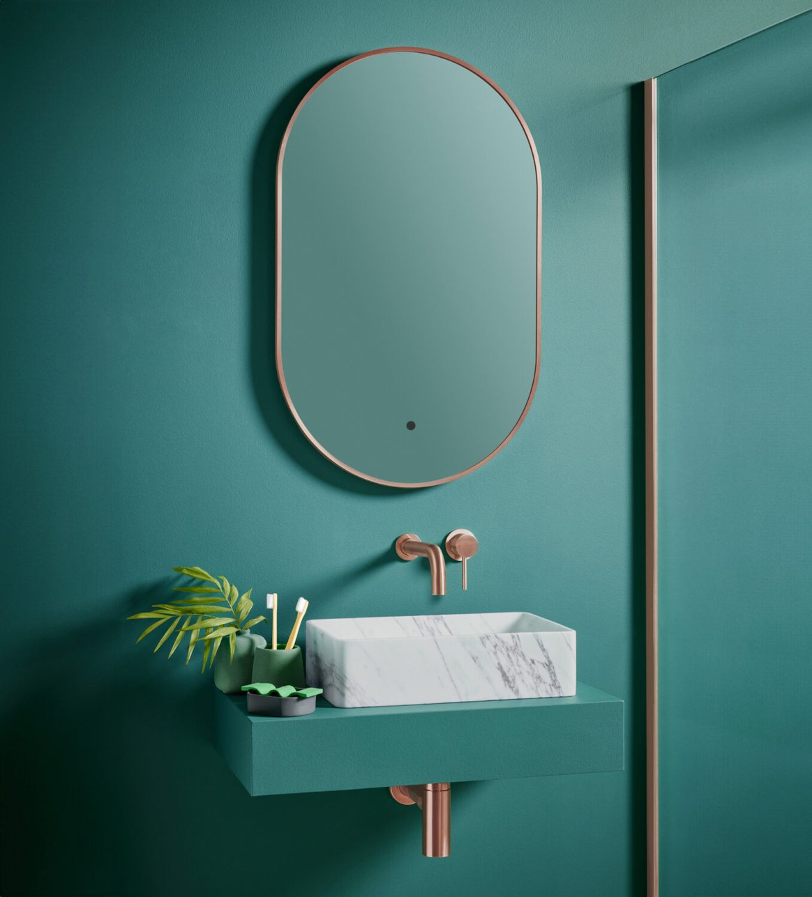 Tablet Mirror 500 x 800mm Brushed Bronze