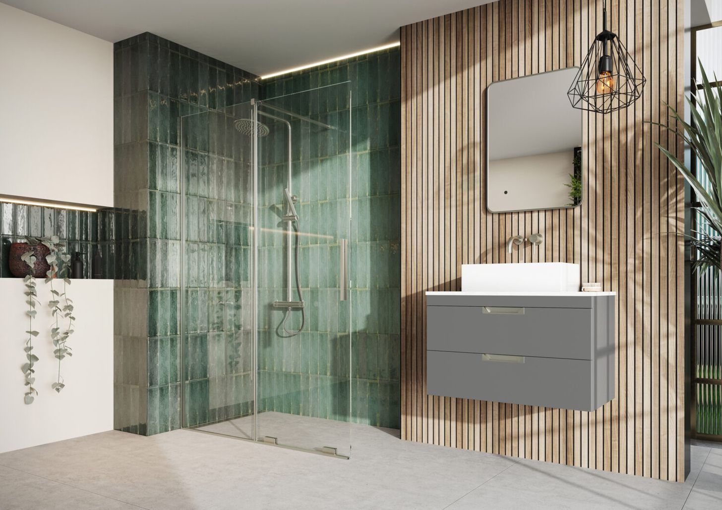 Momentum 8mm Sliding Door with Profile & Accessory Pack 1000mm