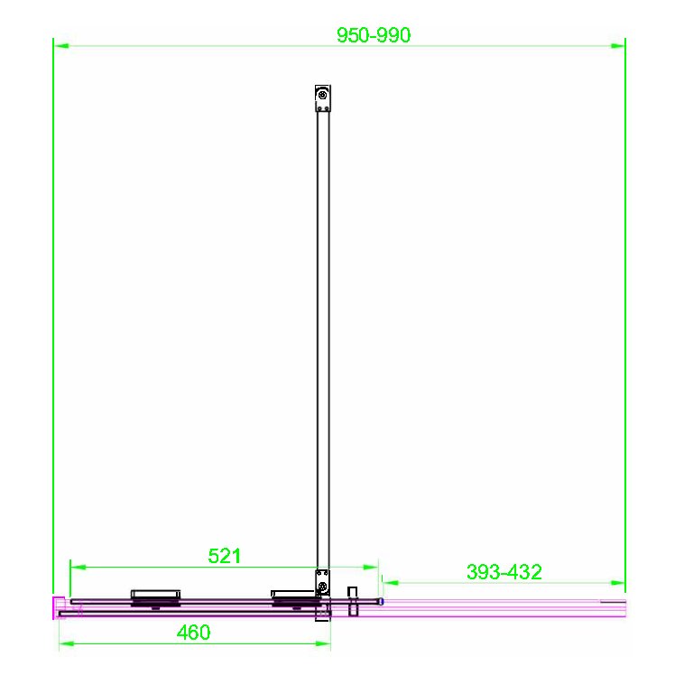 Momentum 8mm Sliding Wetroom 1000mm x 2000mm