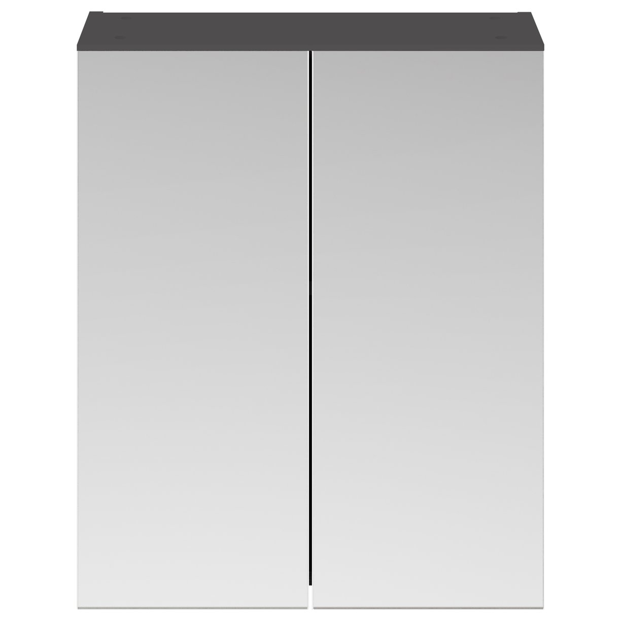 600mm Mirror Unit (50/50) - Gloss Grey
