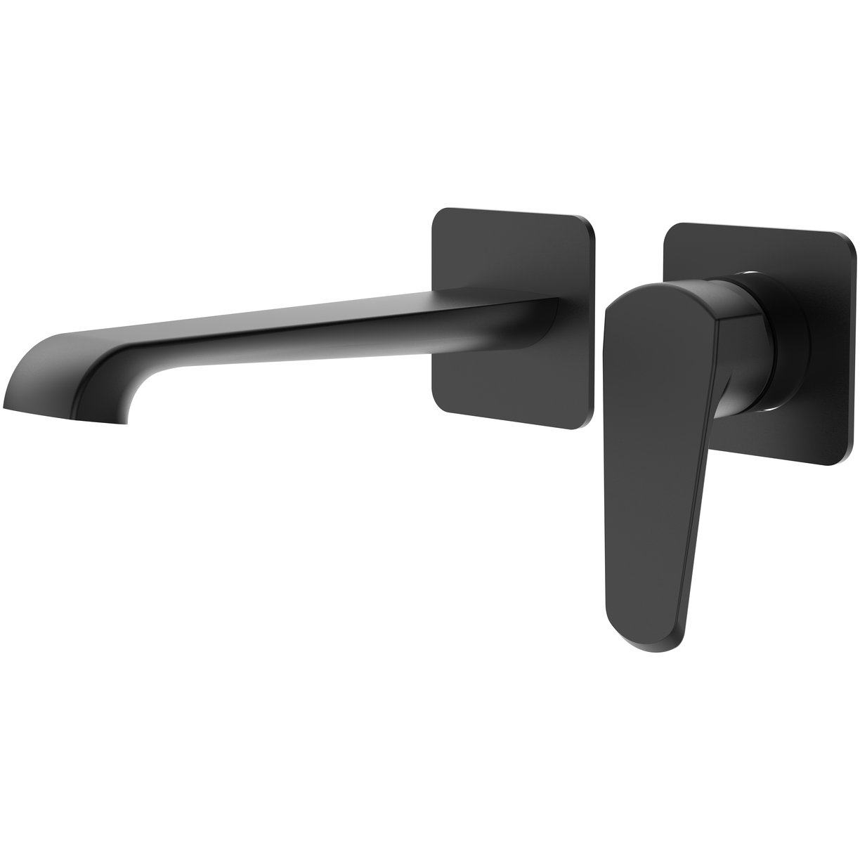Montana Wall Mounted Bath Filler Matt Black